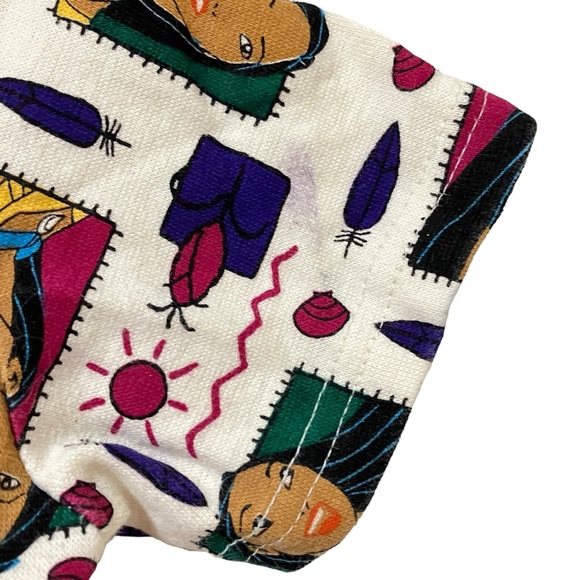 Vintage 90's Disney Pocahontas All Over Print Bodysuit - Picture 9 of 15